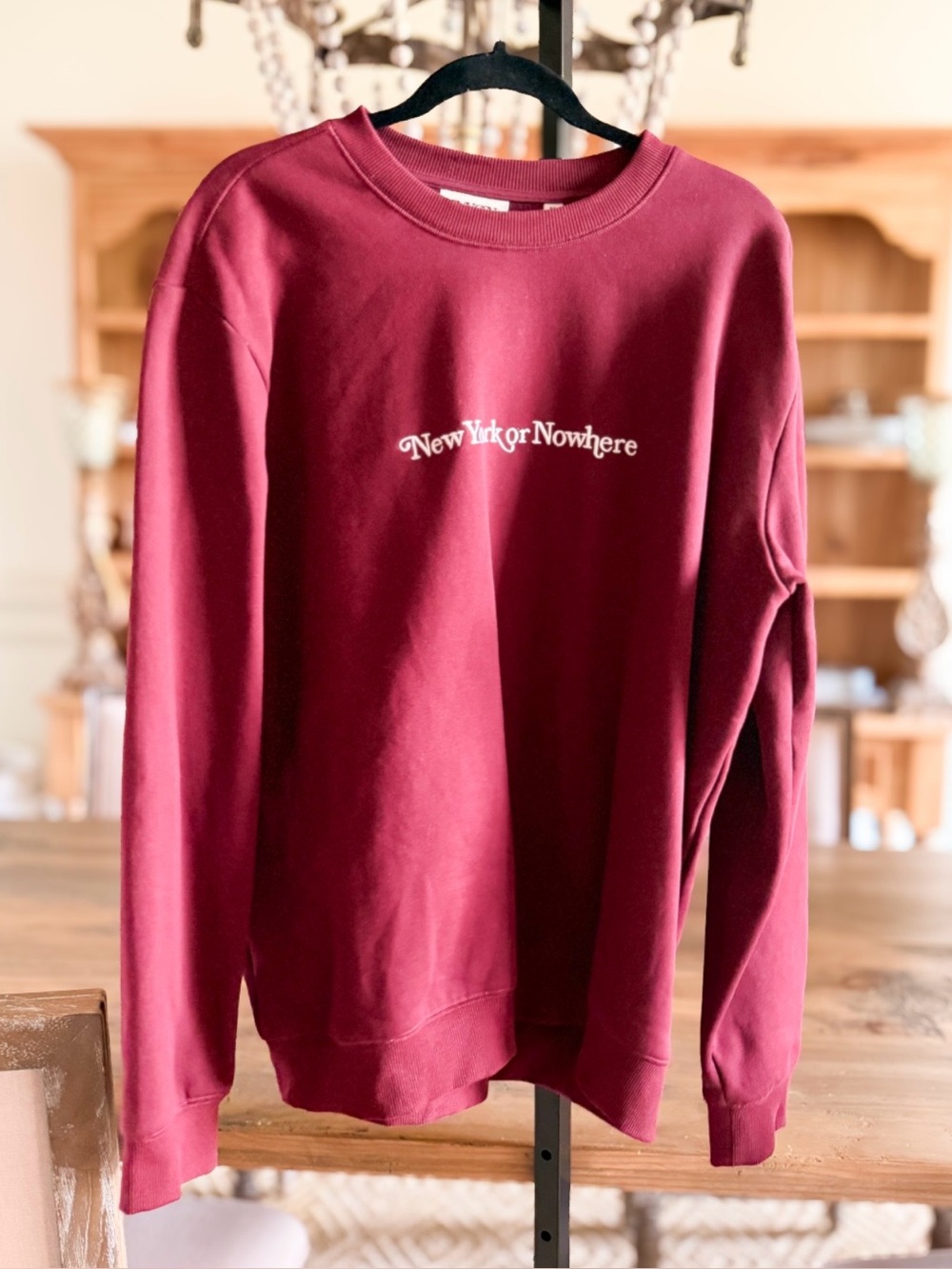New York or Nowhere CURSIVE CREWNECK ~ XL